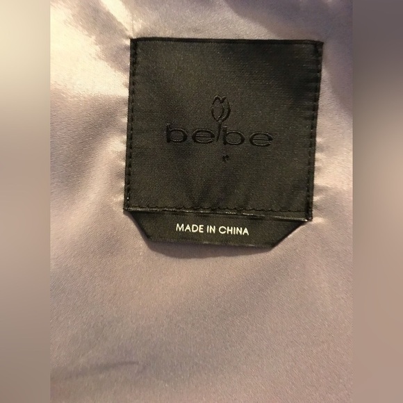 🌞Bebe Short Silk Sleeve Gray Jacket Top 4 - Picture 11 of 15